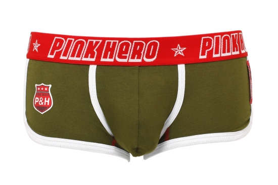 Мужские укороченные боксеры Pink Hero зеленые с сеточкой PH1225-4