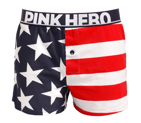 Мужские трусы Pink Hero с флагом удлиненные PH1275-1