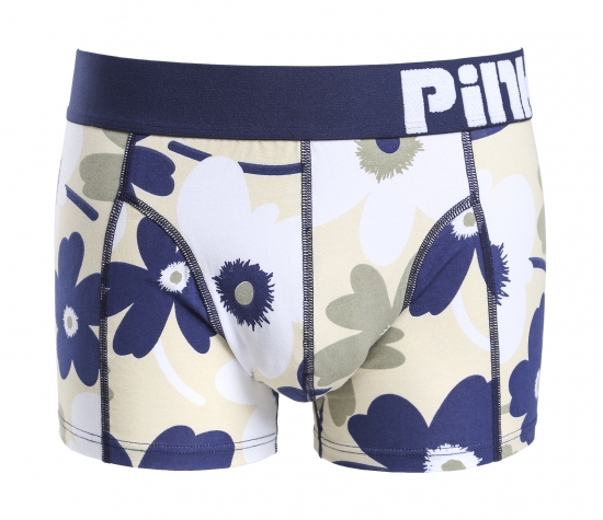 Мужские трусы Pink Hero бежевые с цветами PH512-3