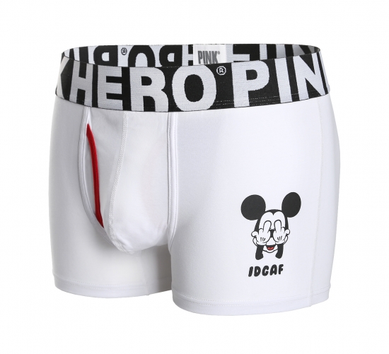 Мужские трусы Pink Hero белые IDGAF PH522-6