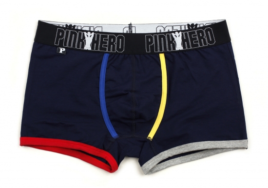 Мужские трусы Pink Hero темно-синие / разноцветные края PH1227-4