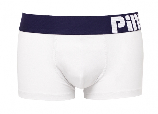 Мужские трусы Pink Hero белые с синей резинкой PH1258-5