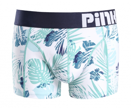 Мужские трусы Pink Hero белые с цветами PH512-2