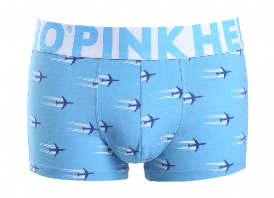 Мужские трусы Pink Hero голубые с самолетами PH803-3