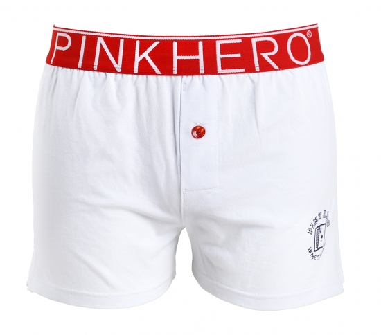 Мужские трусы Pink Hero белые удлиненные PH1279-4