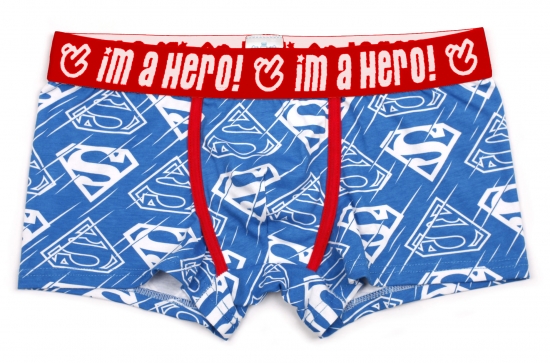 Мужские трусы Pink Hero голубые Superman PH1250-4