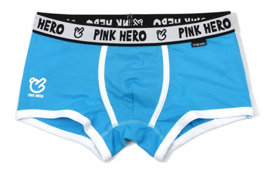 Мужские трусы Pink Hero голубые с белой окантовкой PH1201-4
