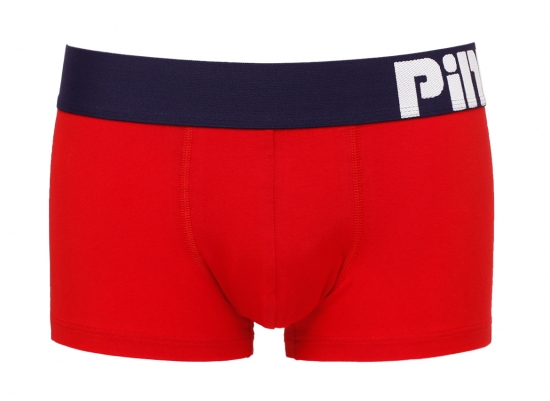Мужские трусы Pink Hero красные с синей резинкой PH1258-2